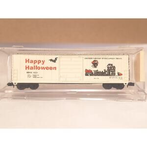 N Scale Bev-Bel Happy Halloween Boxcar BBHX 1031 Life-Like 50' Sliding Door